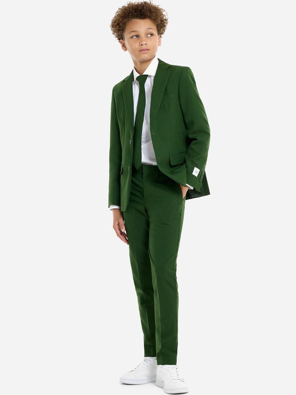 NIP | OppoSuits Teen Boys Glorious Green Three-Piece Suit | 14Y